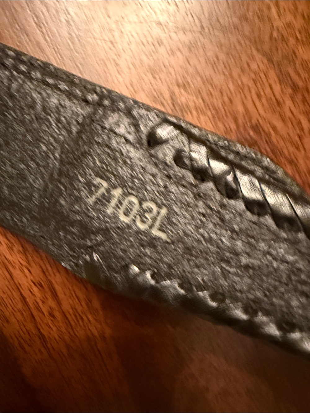 Tony Lama Black Leather Belt with Silver Western Buckle Sz 42 - Picture 8 of 12